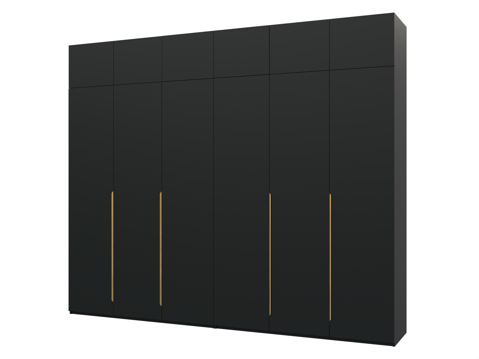 Распашной шкаф Пакс Альхейм 26 black (gold) ИКЕА (IKEA) изображение товара