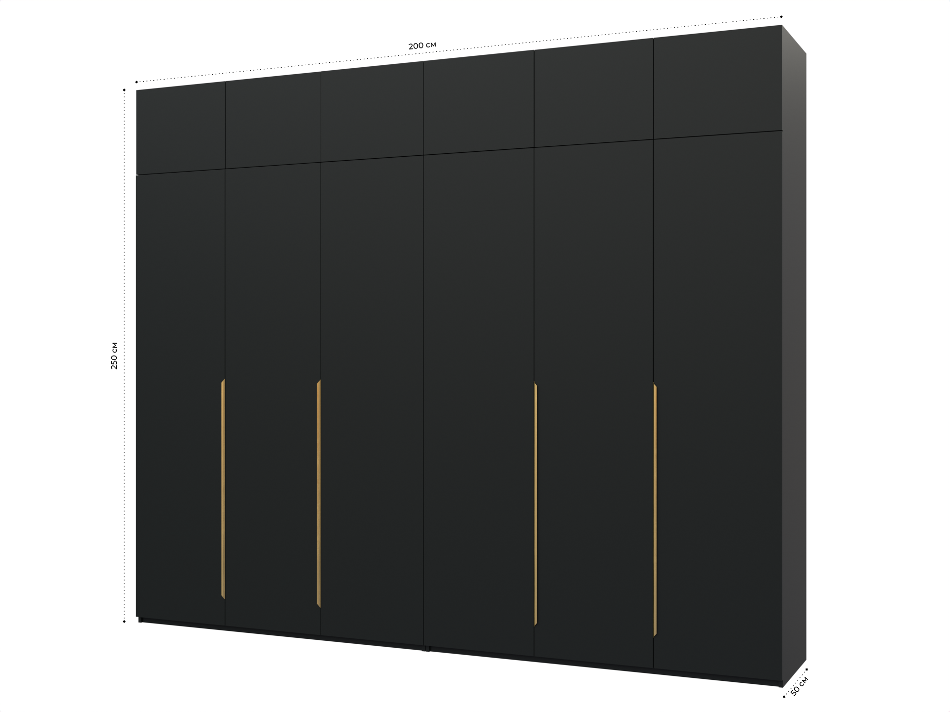 Распашной шкаф Пакс Альхейм 26 black (gold) ИКЕА (IKEA) изображение товара