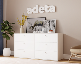 Изображение товара Комод Каллакс 16 white ИКЕА (IKEA) на сайте adeta.ru